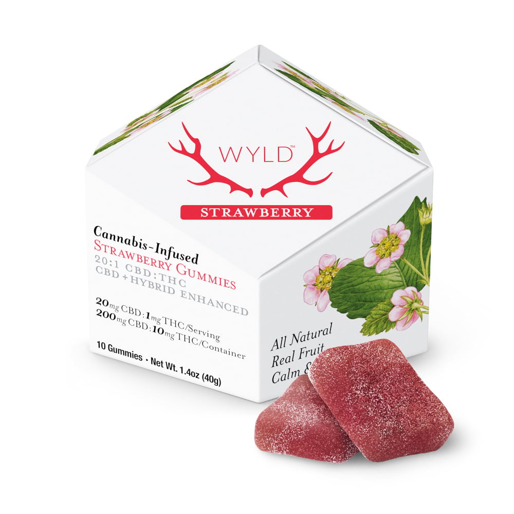 Strawberry 20:1 CBD + Hybrid Enhanced Gummies | 200mg:10mg