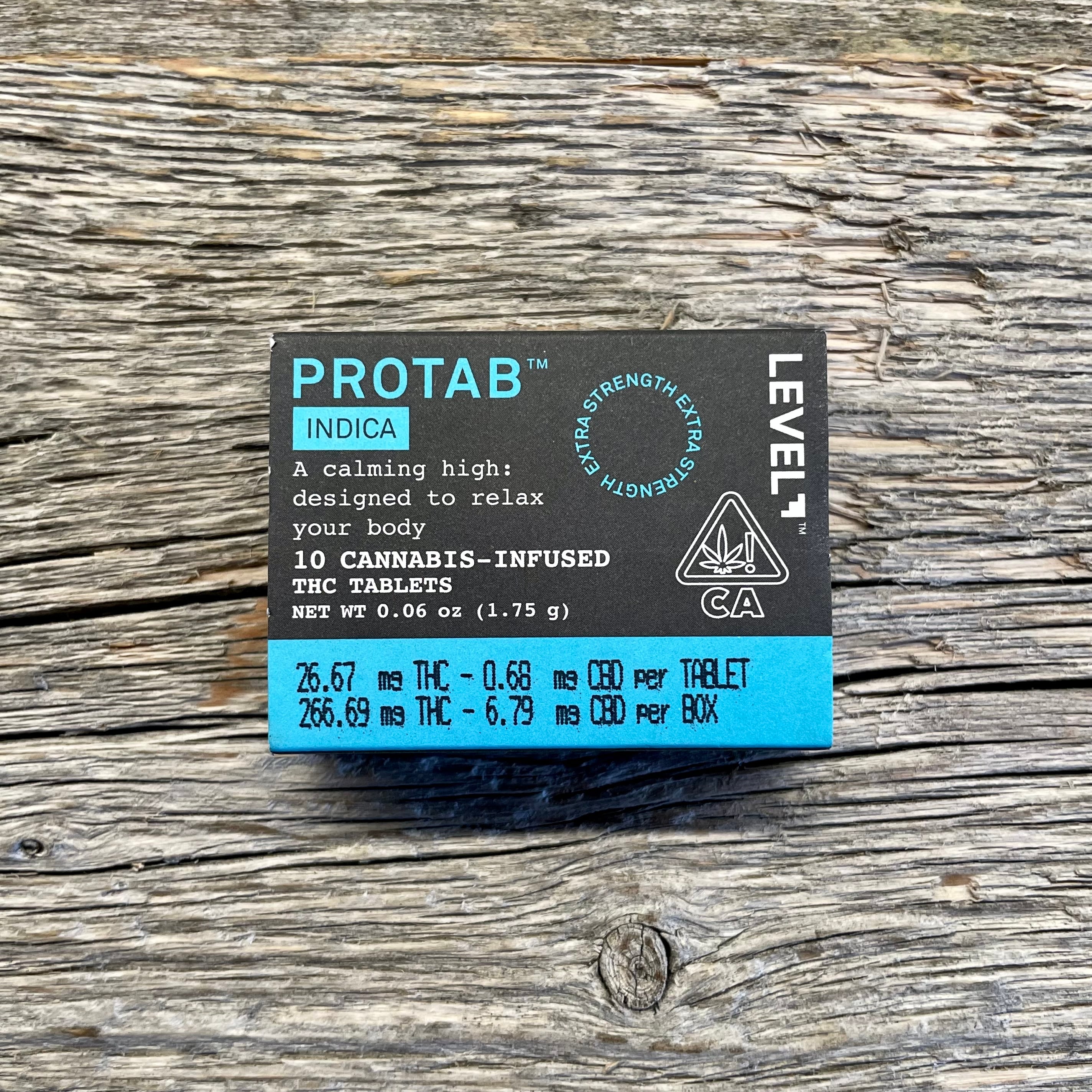 LEVEL PROTAB INDICA 250MG 10PC