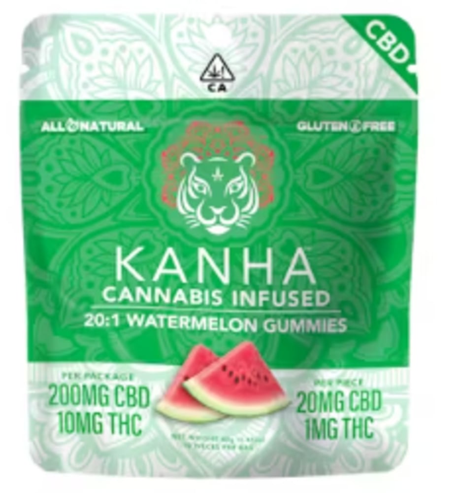 20:1 Watermelon [10pk] (200mg CBD/10mg THC)