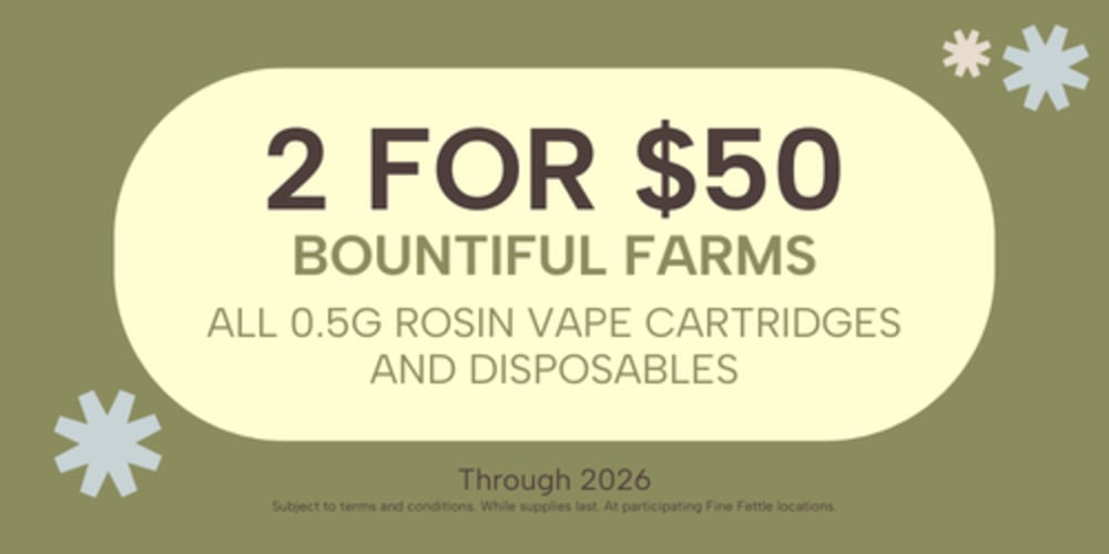 Bountiful Farms 0.5g Rosin Vapes | 2+ for $25 each special