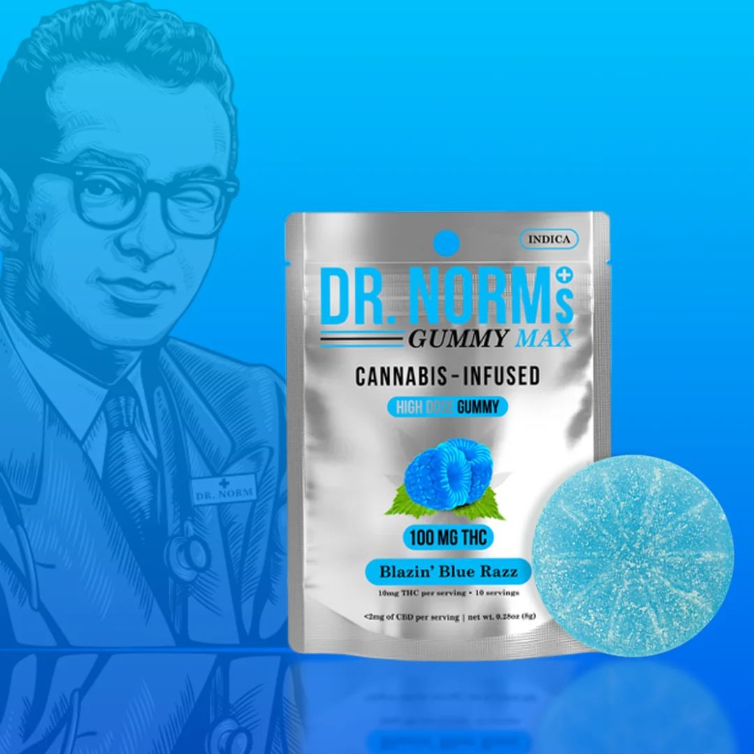 Blazin' Blue Razz (100mg)