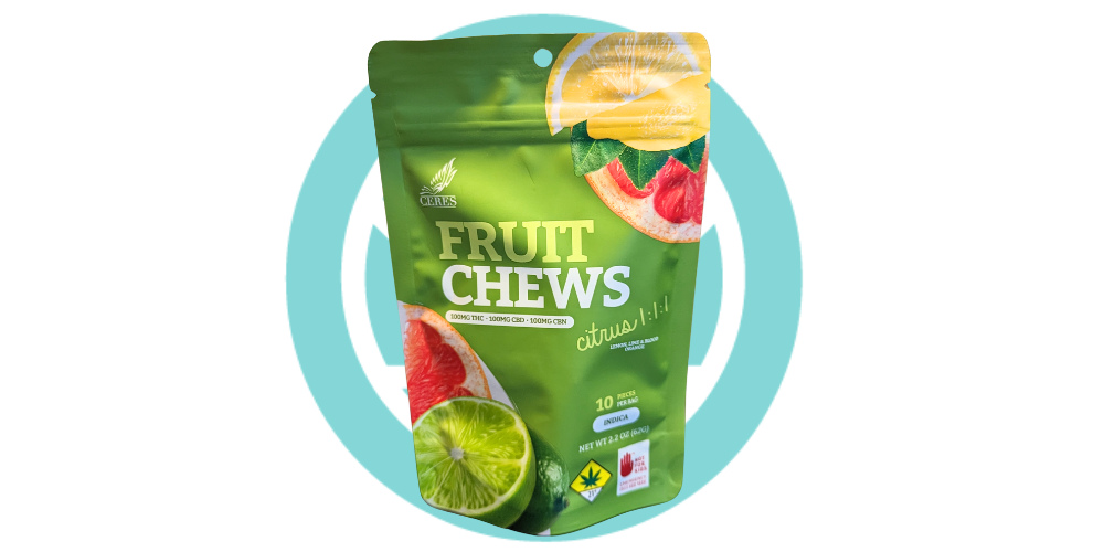 1:1:1 Citrus - Indica [10pk] (100mg CBD/100mg THC/100mg CBN)