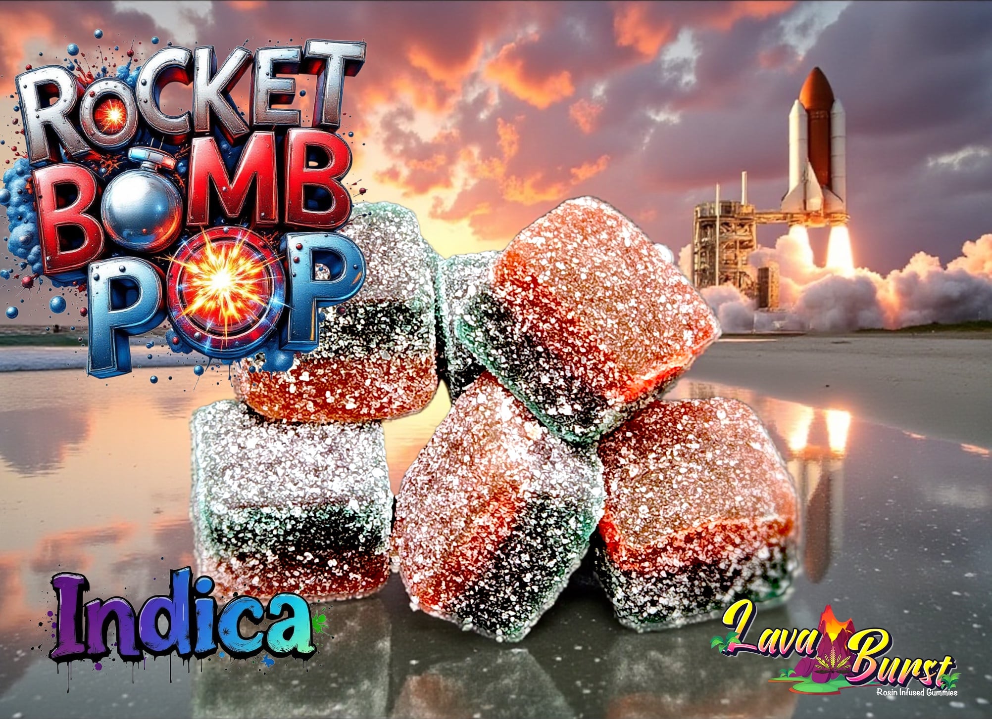 Equilibrium Rosin Gummies Rocket Bomb (I) 100mg 10pk