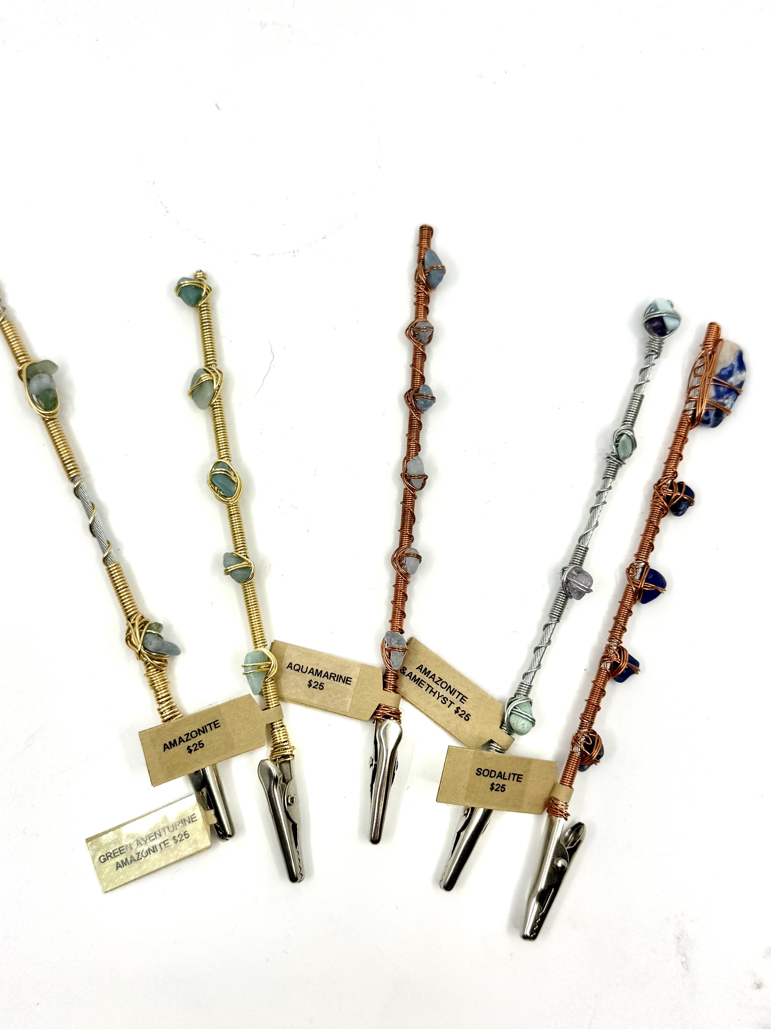 Crystal Joint Clip Custom Made  - Large (Crystals Vary)