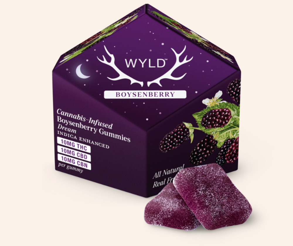 Boysenberry 1:1:1 CBD:CBN + Indica Enhanced Gummies | 100mg THC:CBD:CBN Boysenberry 1:1:1 CBD:CBN + Indica Enhanced Gummies | 100mg THC:CBD:CBN