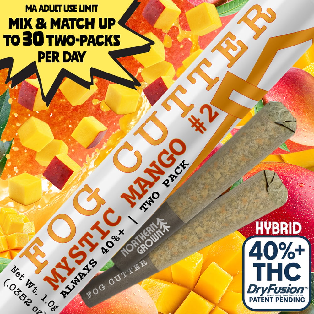 Fog Cutter - Mystic Mango #2 Infused Hydro Pre-Roll 0.5g 2pk (1g) product photo