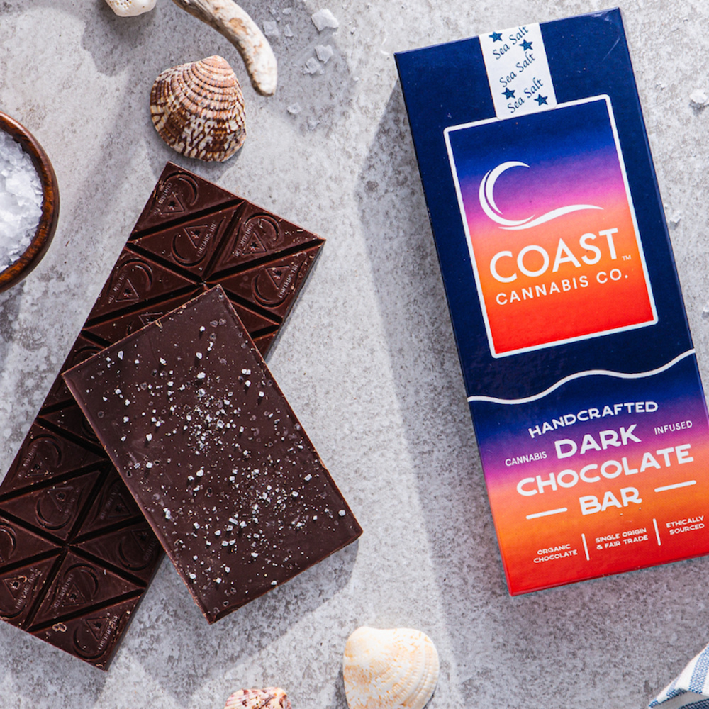 Coast - Dark Chocolate Sea Salt Bar (100mg)