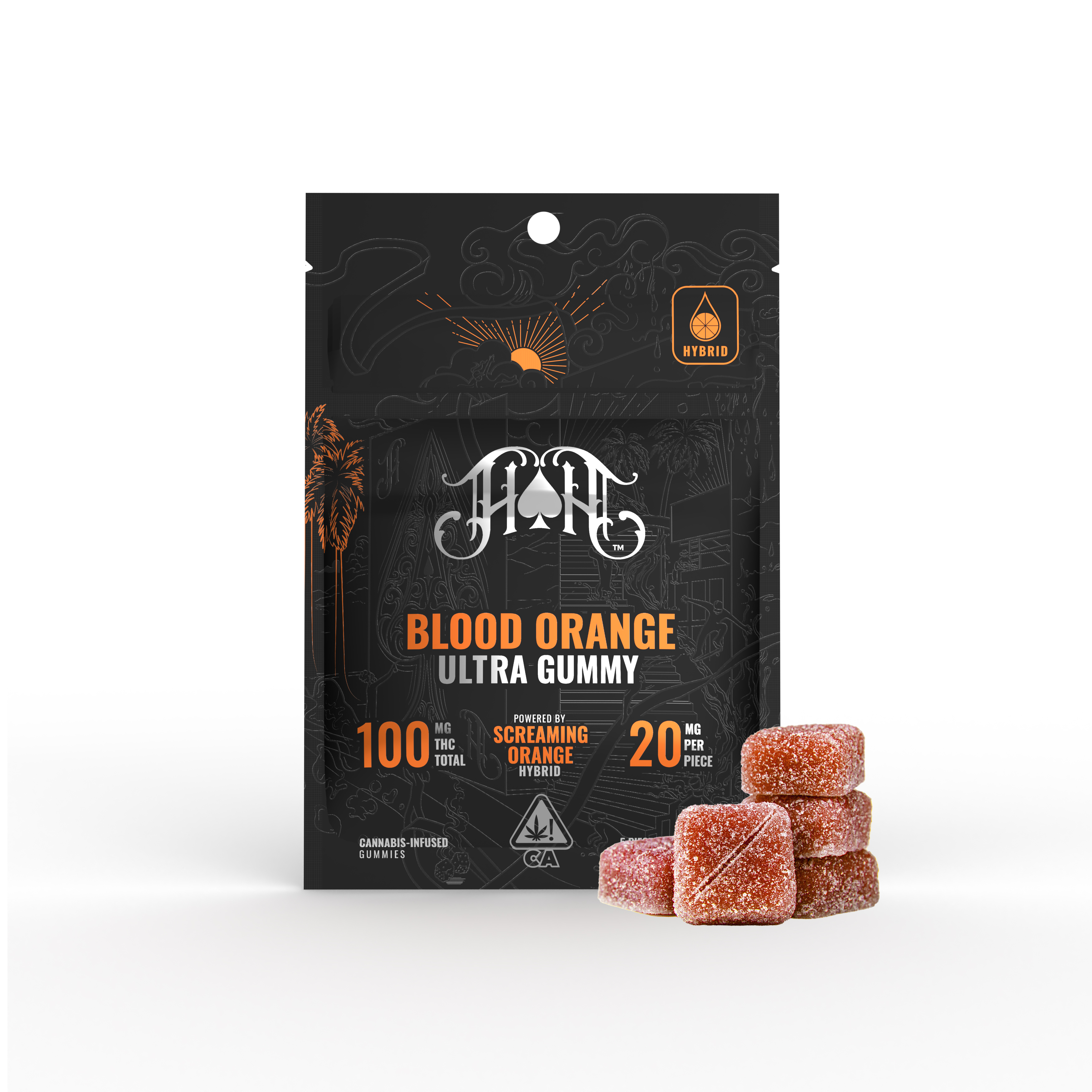 Blood Orange | Hybrid - Ultra Pure Gummies - 100mg THC