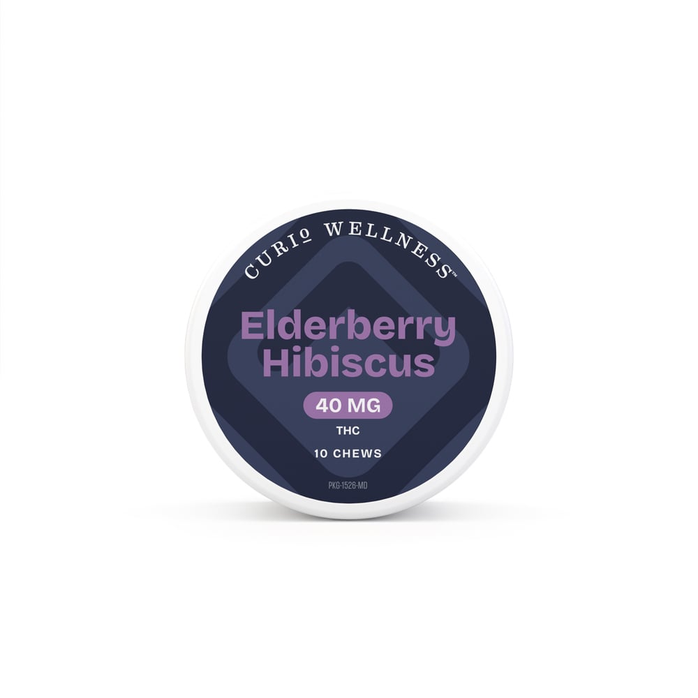 Elderberry Hibiscus Chews | 40mg | 10pk