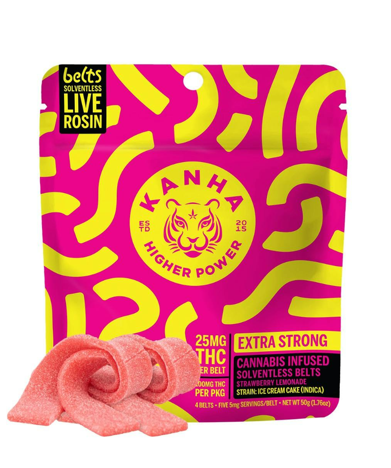 Strawberry Lemonade Live Rosin Belts - Indica [4pk] (100mg)