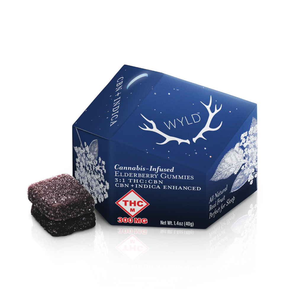*High Dose* Elderberry 5:1 CBN + Indica Enhanced Gummies | 1000mg