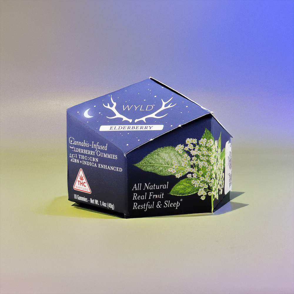 Elderberry 2:1 CBN + Indica Enhanced Gummies | 100:50mg