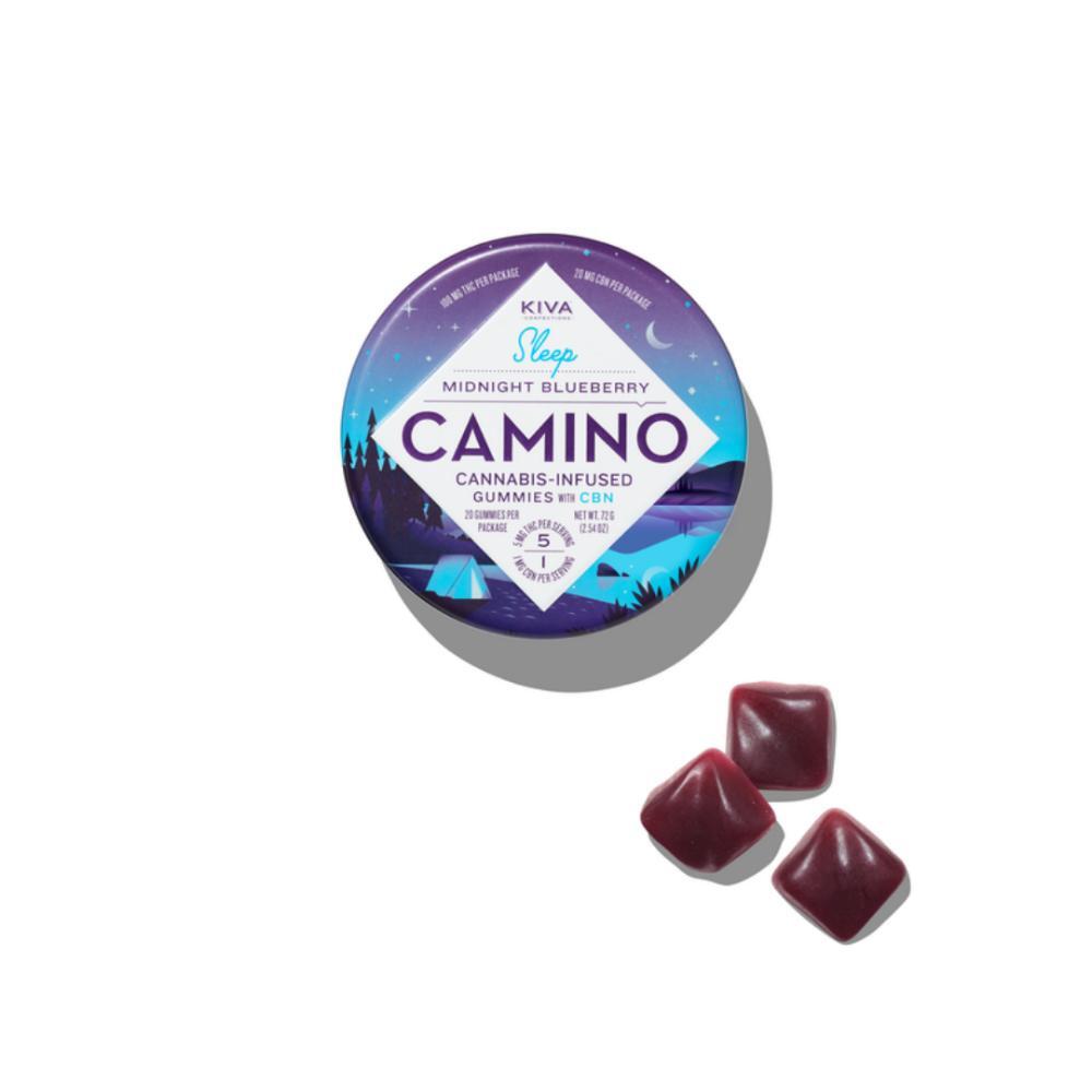 5mg : 1mg CBN Camino 'Sleep' Midnight Blueberry Gummies 100mg THC | 20mg CBN total