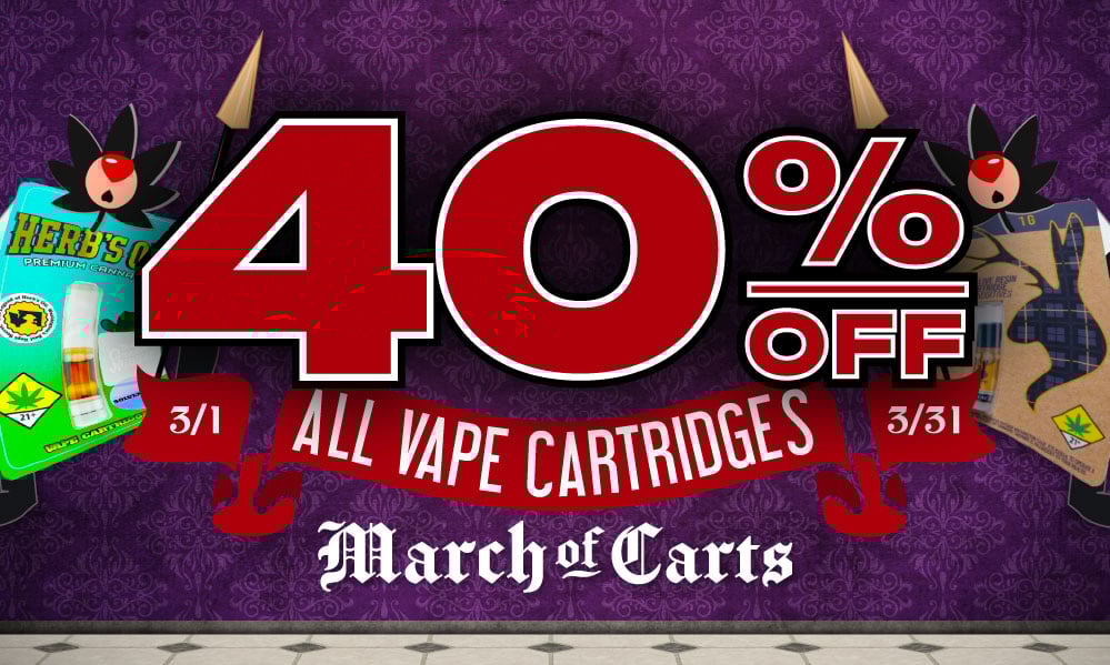 40% OFF ⚜️ ALL VAPE CARTS! special