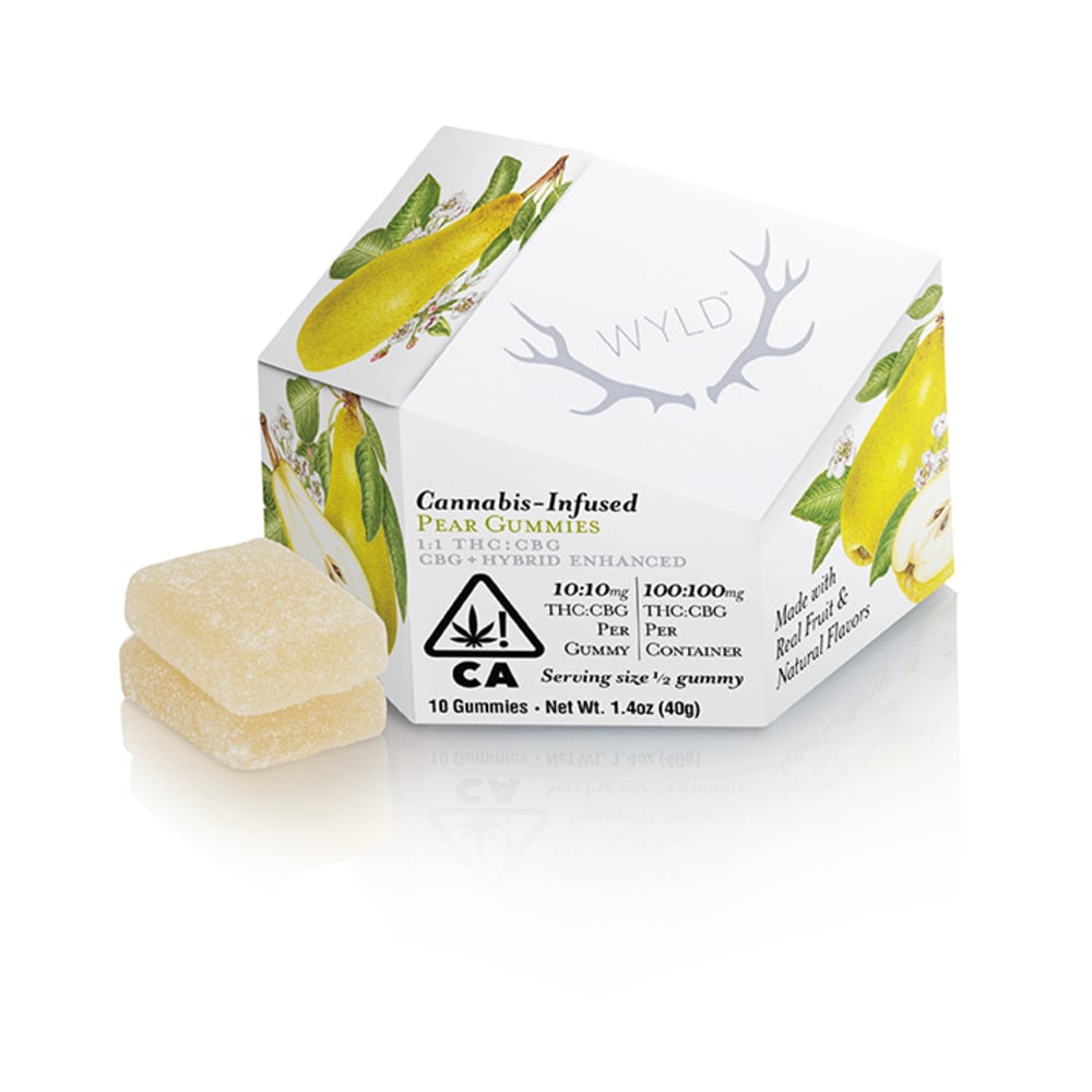 Pear 1:1 CBG + Hybrid Enhanced Gummies | 100mg THC:100mg CBG