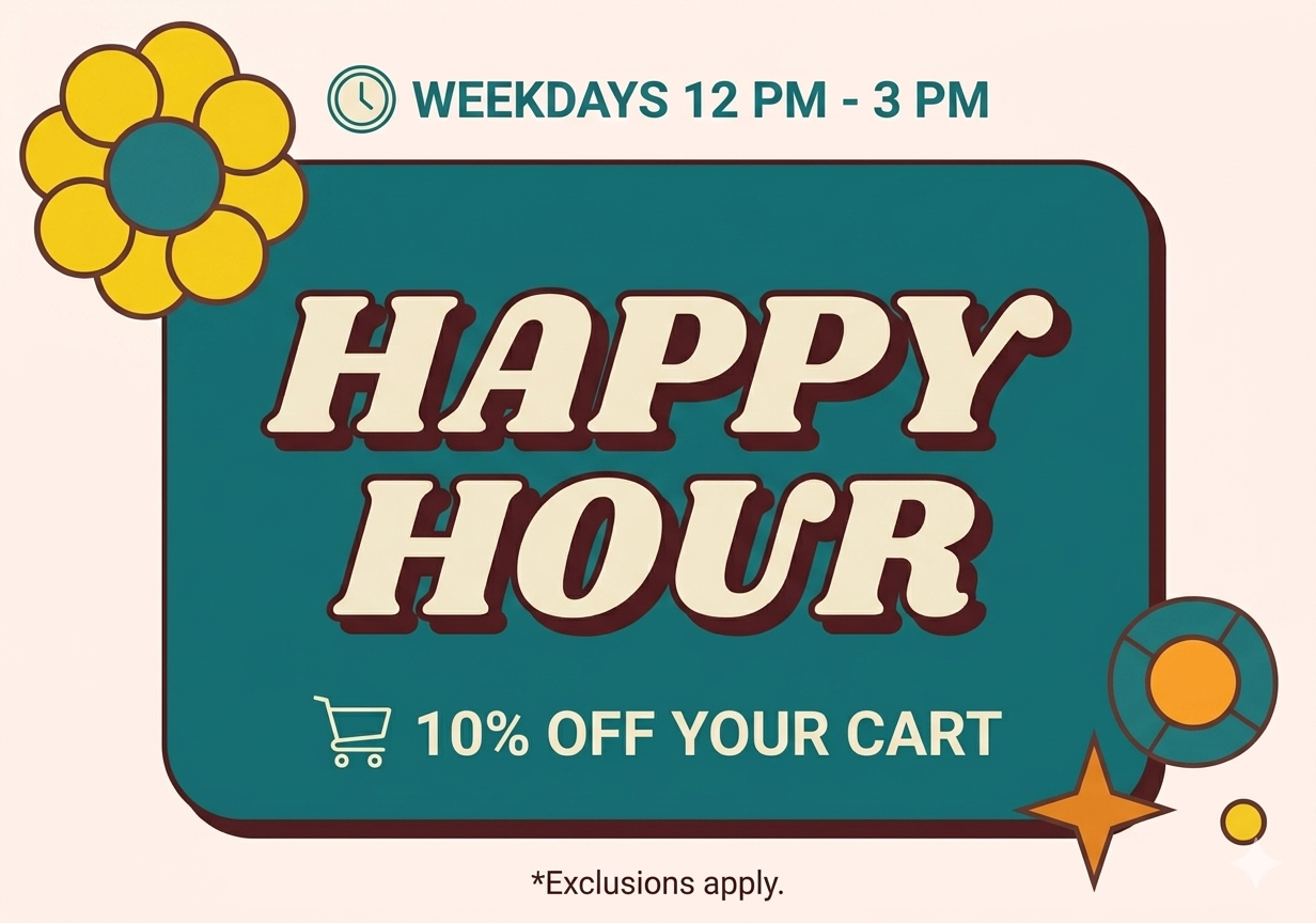 chillville dc happy hour - weekdays 12-3pm - 10% off total cart