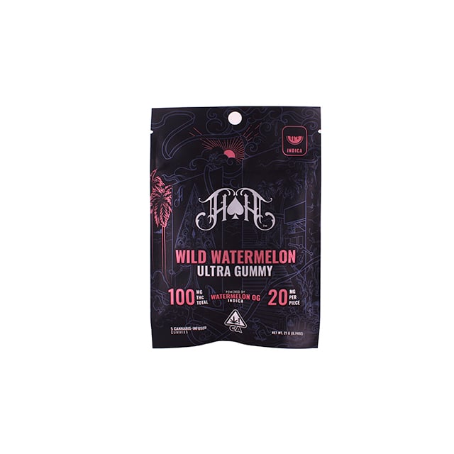 Wild Watermelon | Indica - Ultra Pure Gummies - 100mg THC