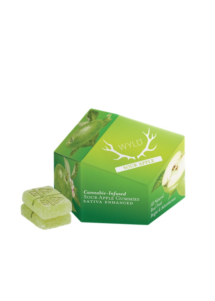 WYLD - Sour Apple Sativa Enhanced Gummies (100mg 10pk)