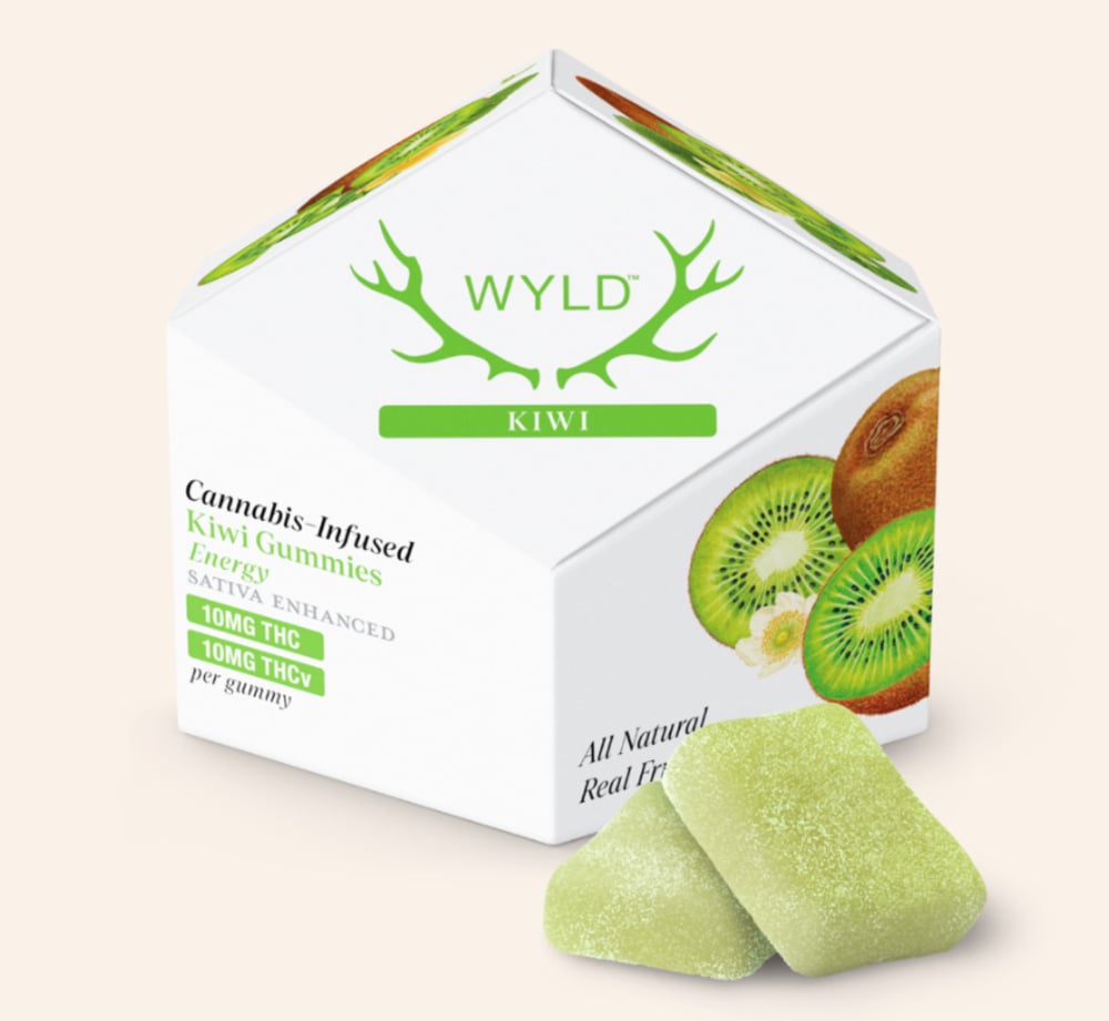 Kiwi 1:1 THCv + Sativa Enhanced Gummies | 100mg THC:100mg THCv