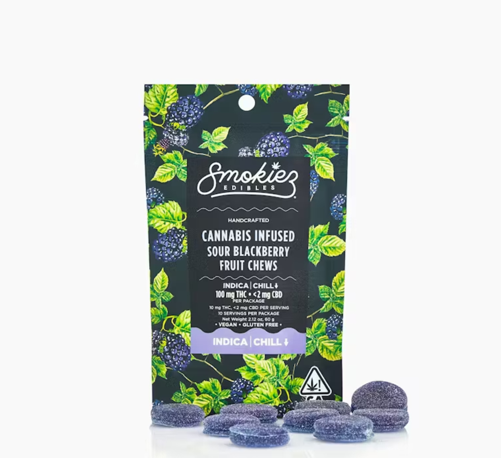 Sour Blue Raspberry - Indica [10pk] (100mg)