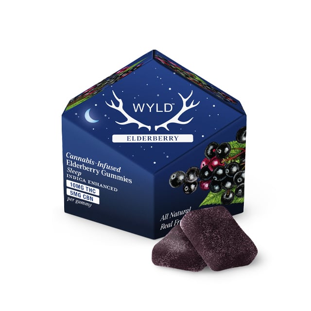 Elderberry 2:1 CBN + Indica Enhanced Gummies | 100mg THC:50mg CBN