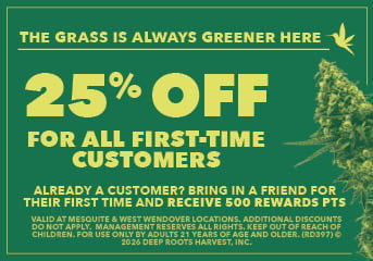 Deep Roots Harvest - Mesquite Marketing Banner