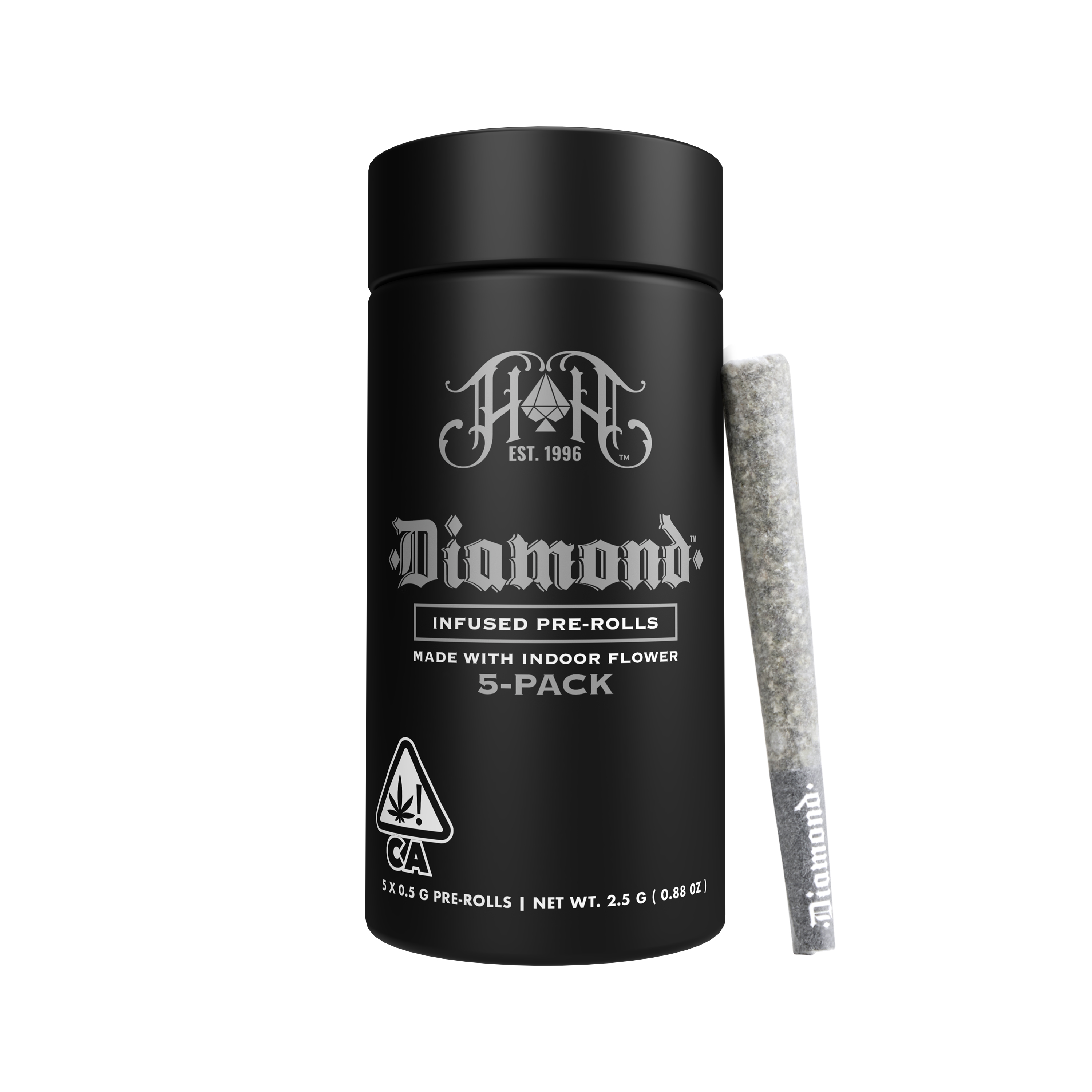 Brain Dead | Indica - Diamond THCA-Infused Pre-Rolls - 2.5G 5-Pack