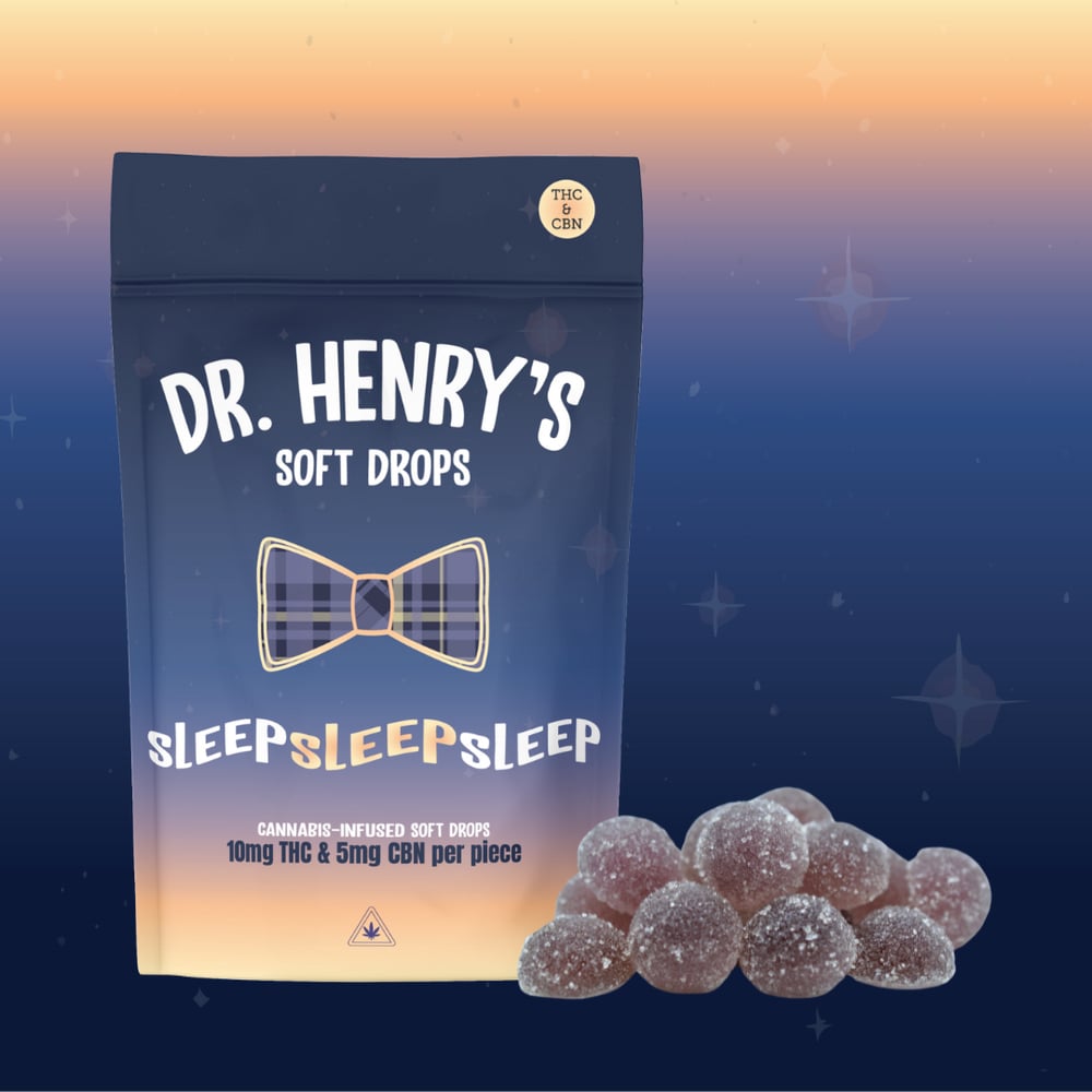 Dr. Henry's - Sleep - Soft Drops Elderberry 200mg THC : 100mg CBN 20pk