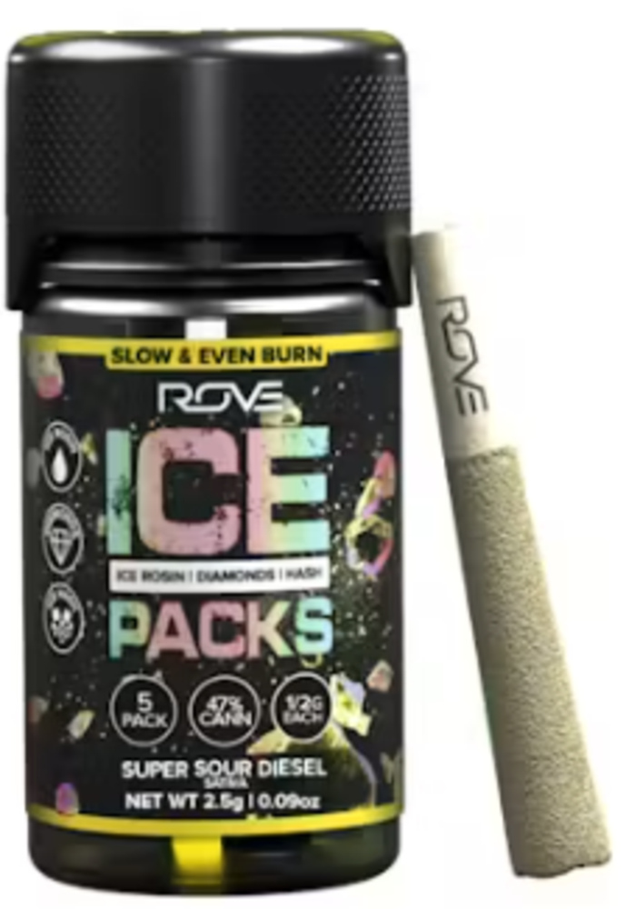 Super Sour Diesel - Infused Ice Packs (Rosin, Hash, and Diamonds) [6x 0.6g]