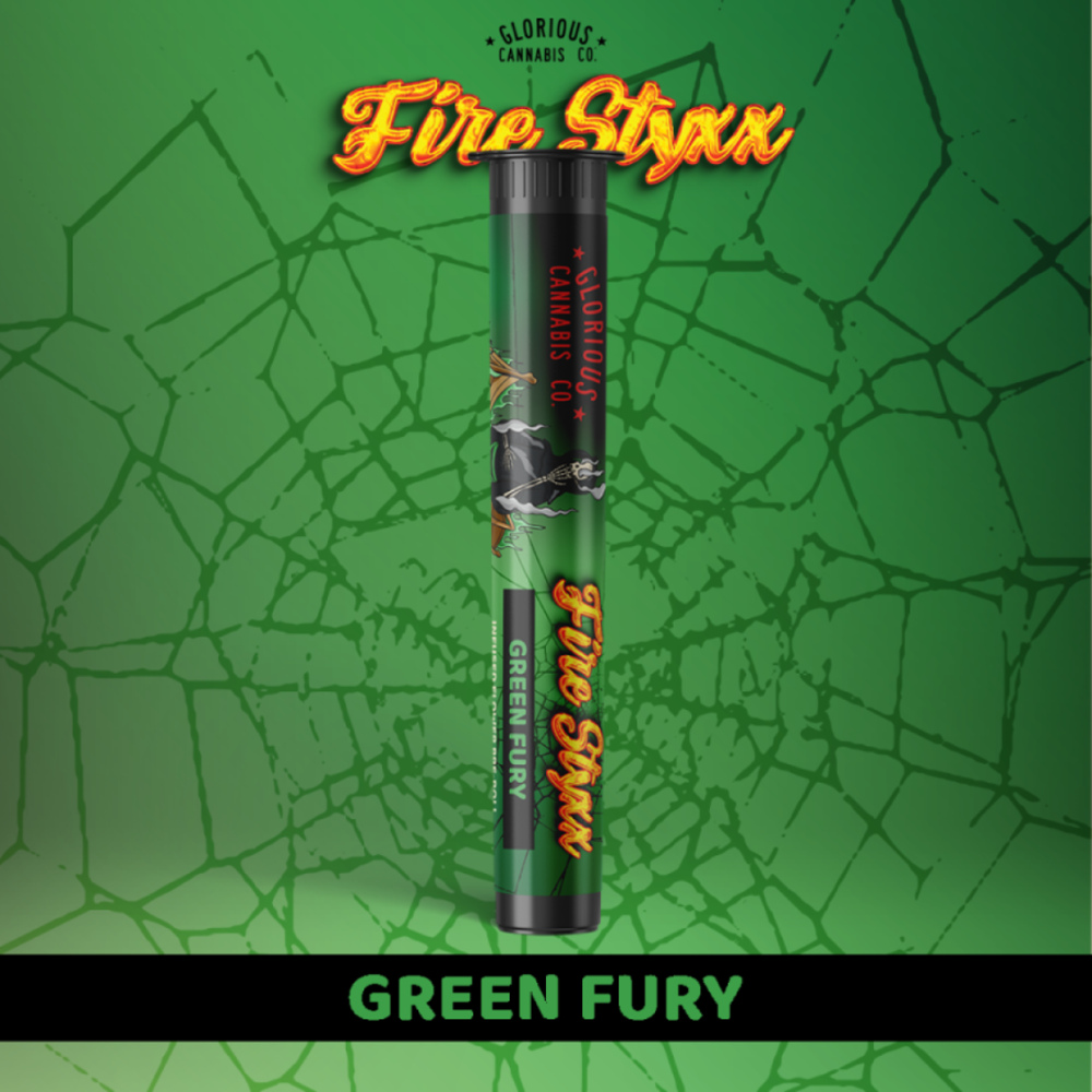 Shop Fire Styxx - Green Fury Infused Pre-Roll (1g) | Fine Fettle