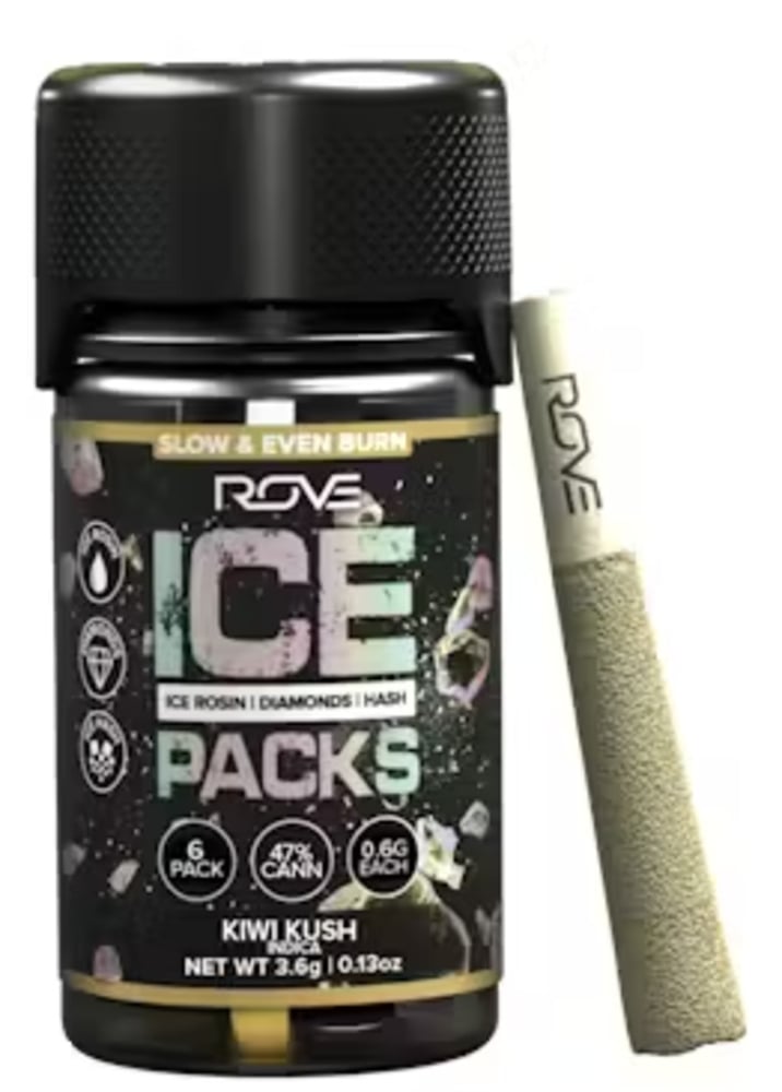 Kiwi Kush - Infused Ice Packs (Rosin, Hash, and Diamonds) [6x 0.6g]