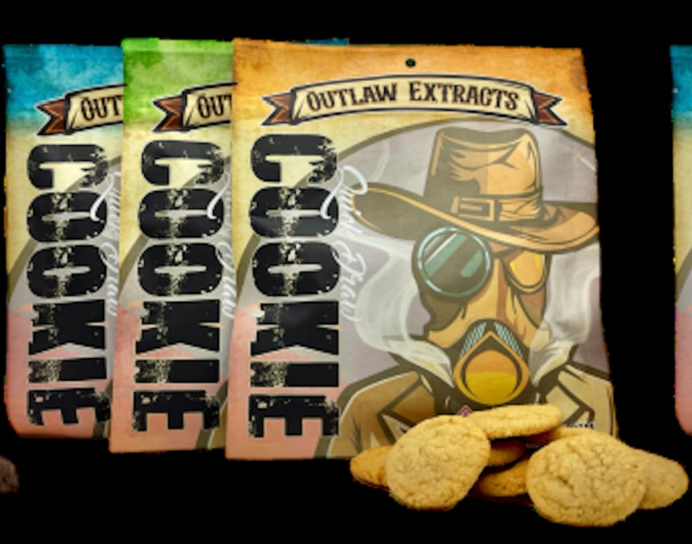 Outlaw Quick Draw Cookies Ginger Molasses (H) 100mg
