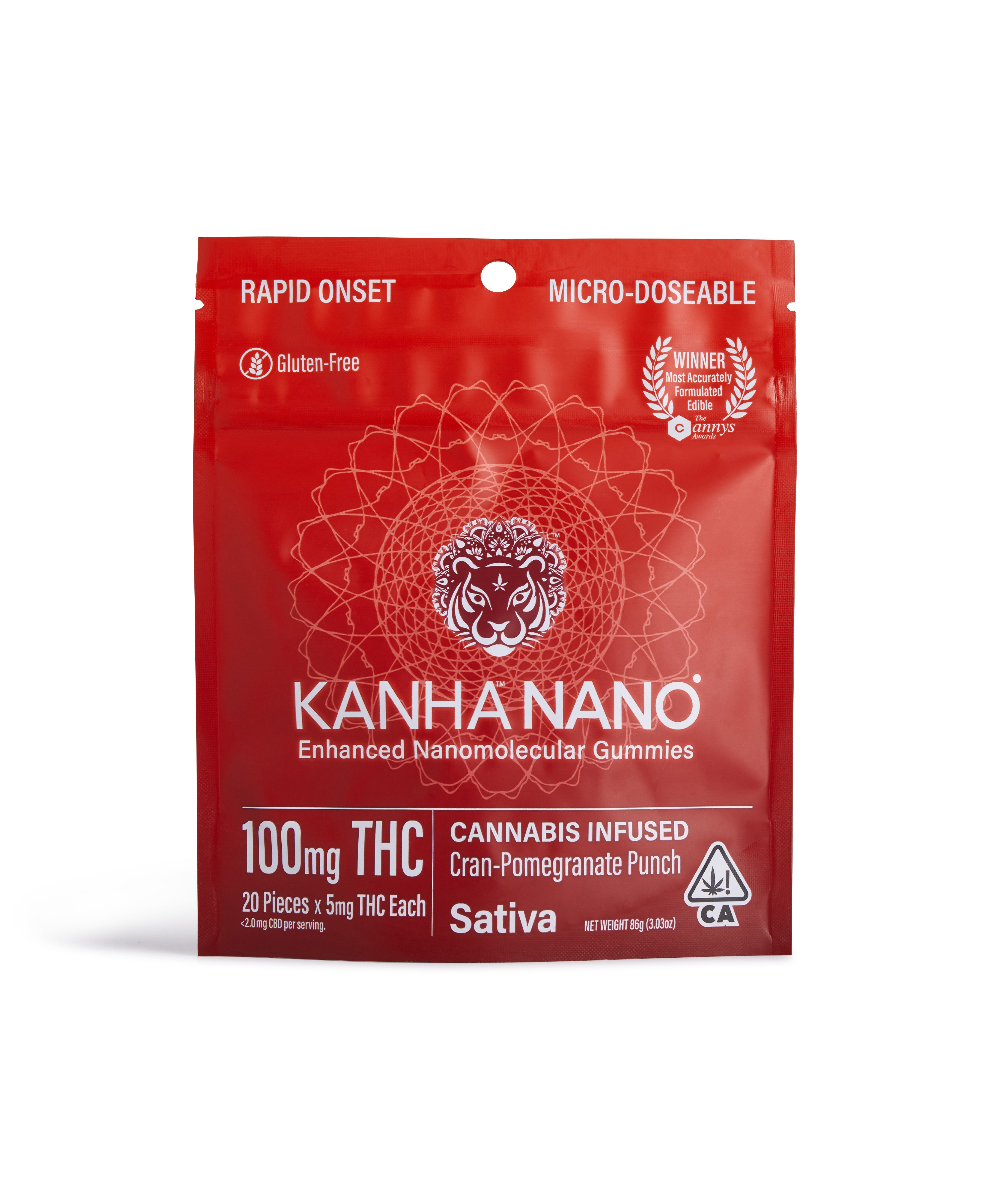 Cran-Pomegranate Punch - Sativa [20pk] (100mg)