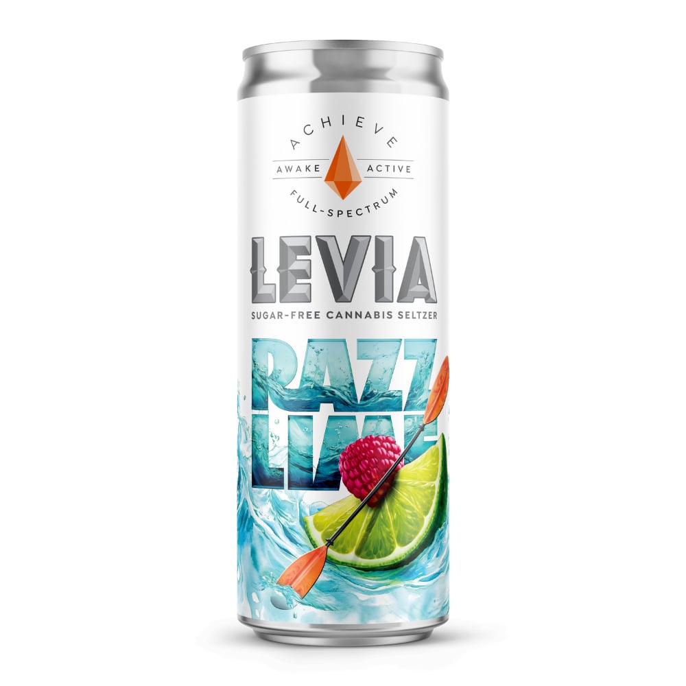 Levia - Achieve Raspberry Lime Sativa Seltzer (5mg) product photo