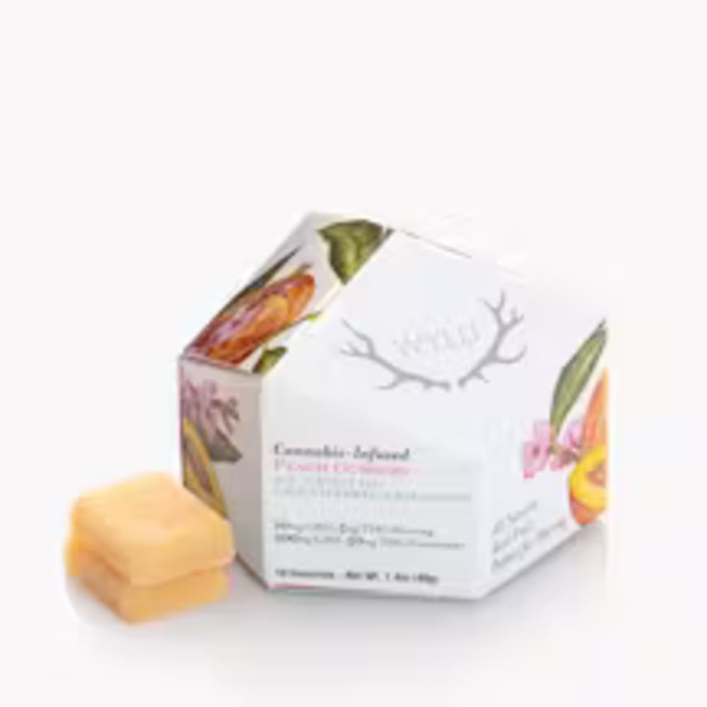 Peach 2:1 CBD + Hybrid Enhanced Gummies | 100mg CBD:50mg THC