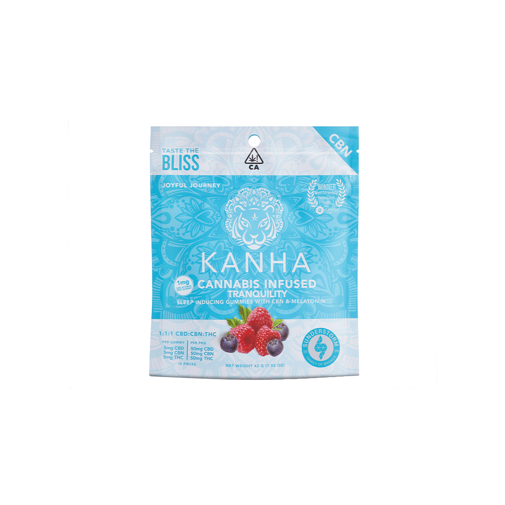 111 (THCCBDCBN) Tranquility Gummies KANHA CBD Gummies Jane