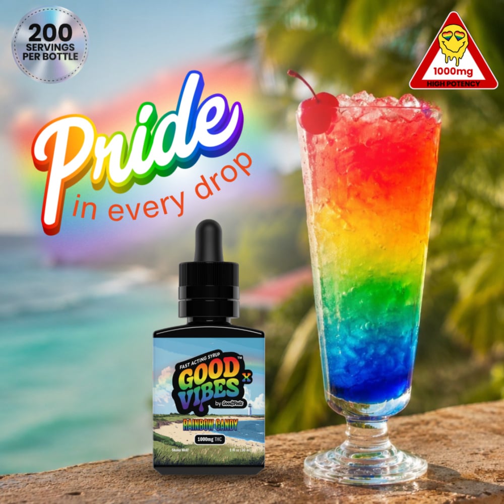 Good Vibes X - Fast-Acting Pride Tincture Syrup (1000mg)