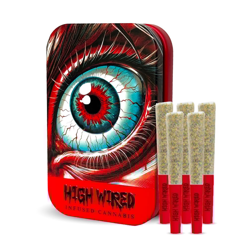 High Wired - Modified Bananas Crumble & THCA Diamond Infused Pre-Rolls 0.35g 5pk (1.75g) High Wired - Modified Bananas Crumble & THCA Diamond Infused Pre-Rolls 0.35g 5pk (1.75g)