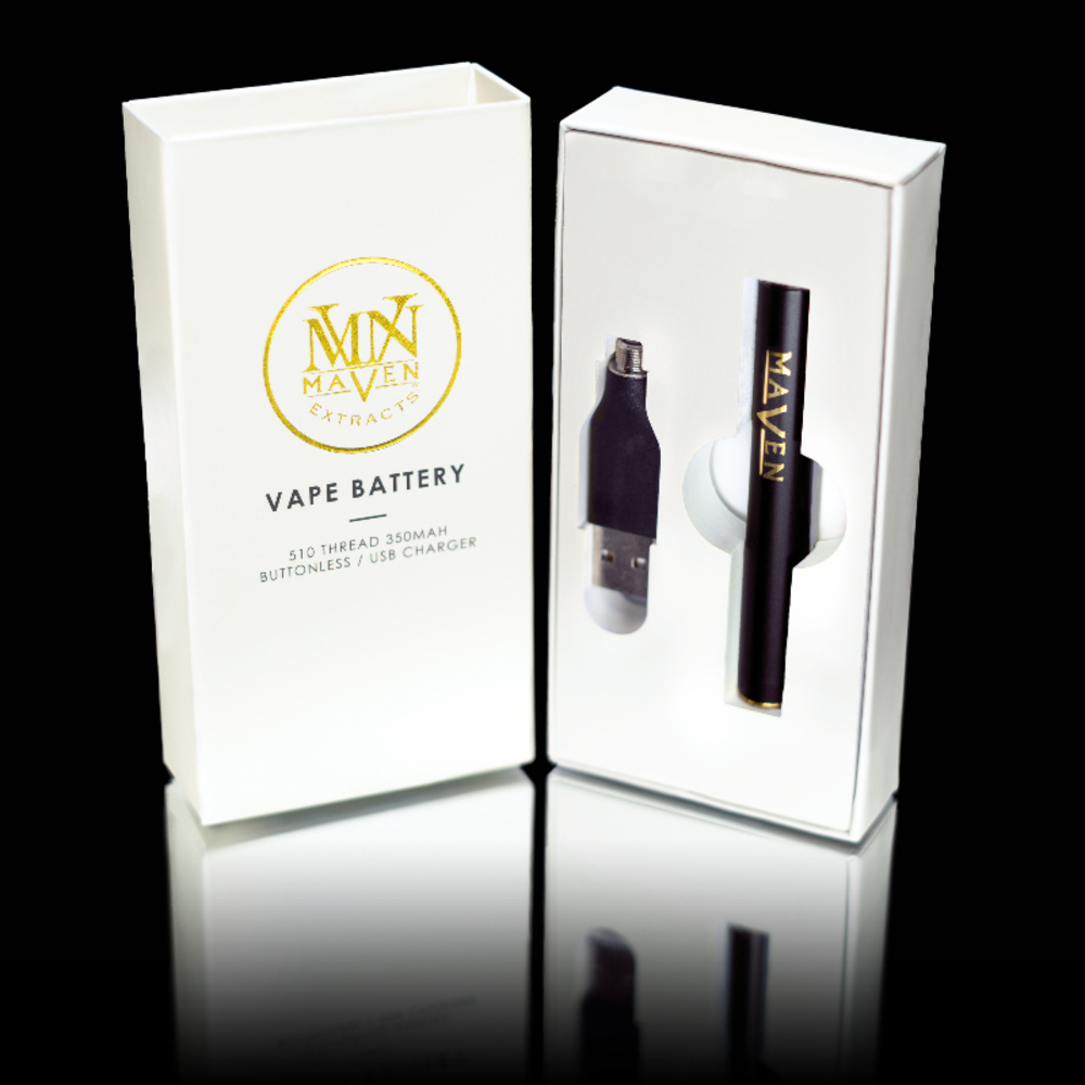 MAVEN Buttonless 510 Thread Battery - Black