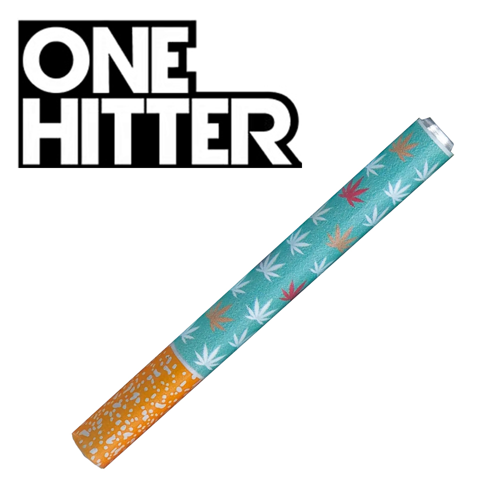 One Hitter Pipe - Let's Get Baked - Teal