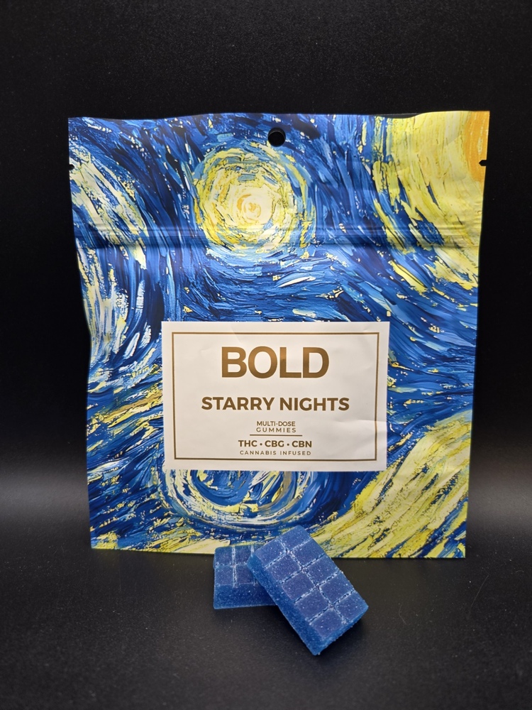 Starry Night - Indica [10pk] (640mg THC/410mg CBG/375mg CBN)