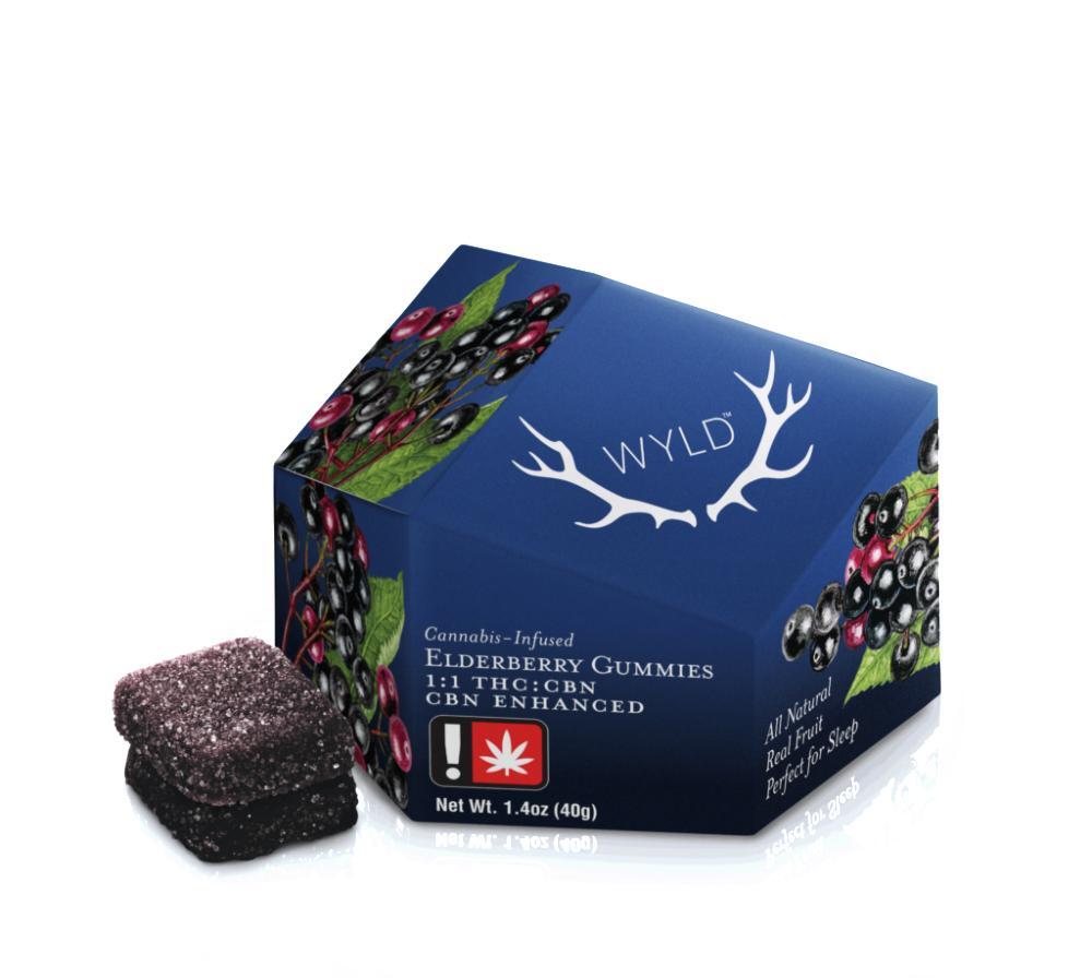 Elderberry 2:1 CBN + Indica Enhanced Gummies | 100:50mg