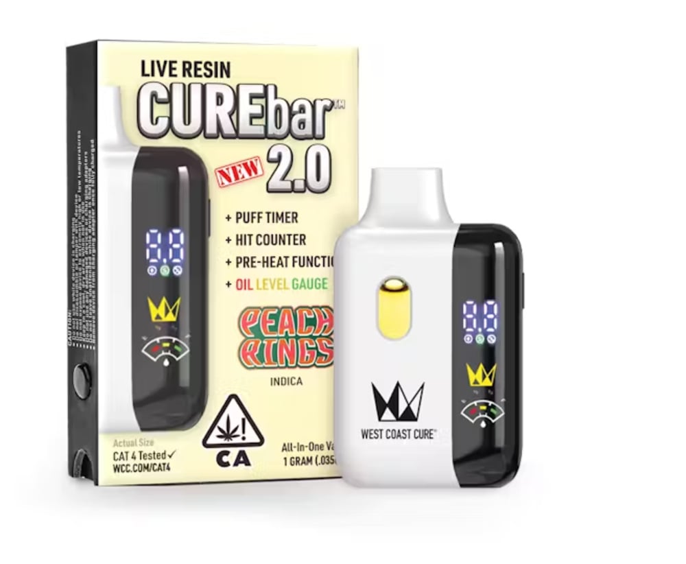 Peach Rings CUREbar All-In-One - 1g Peach Rings CUREbar All-In-One - 1g