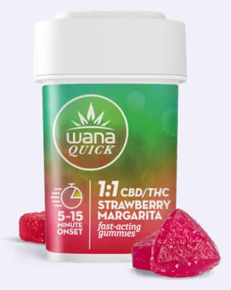 1:1 STRAWBERRY MARGARITA [10PK](100MG CBD/100MG THC)