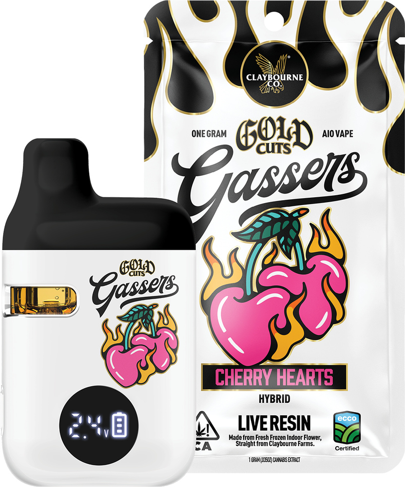 Cherry Hearts (1g) - Gassers All-In-One Gold Cuts Live Resin Vape Cherry Hearts (1g) - Gassers All-In-One Gold Cuts Live Resin Vape