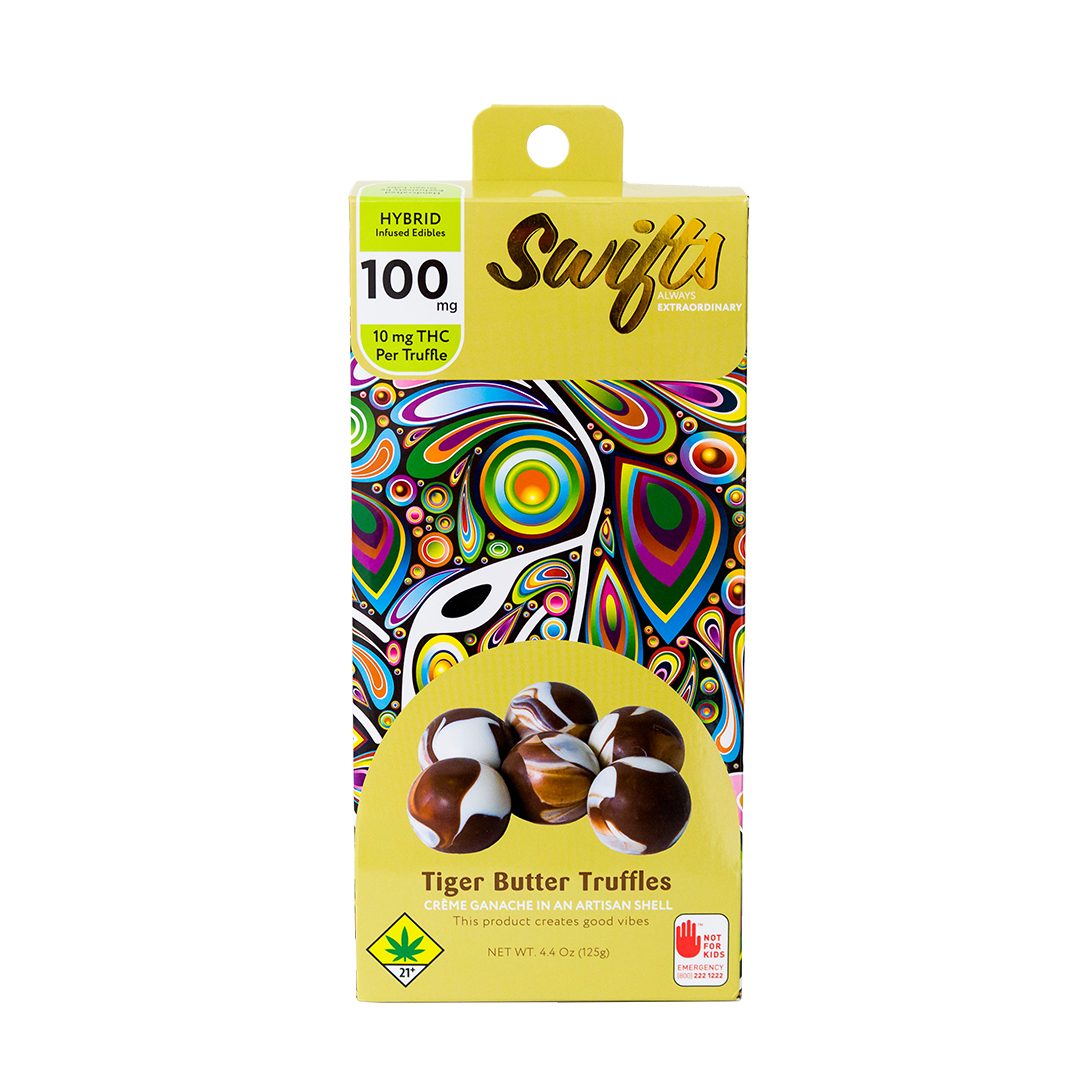 Tiger Butter Truffles (Hybrid) 100mg 10-pack