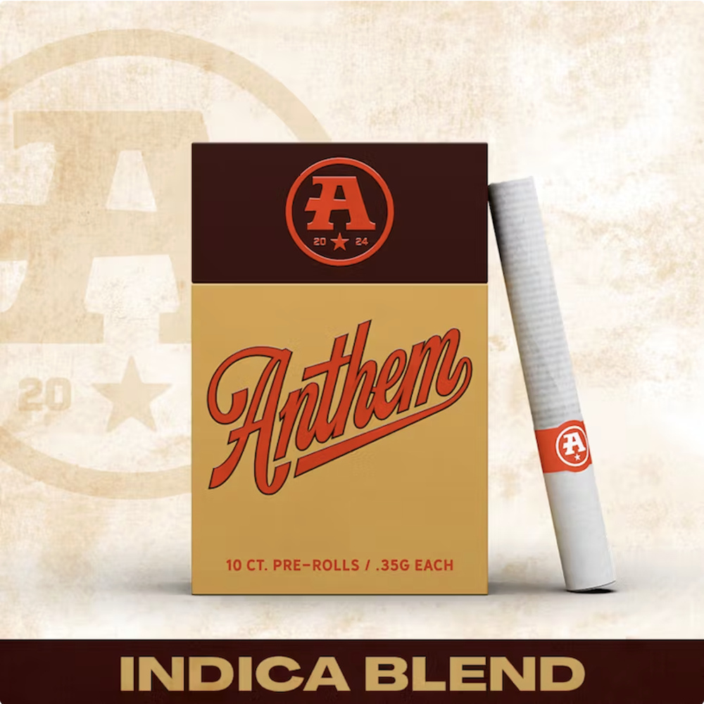 Anthem - Indica Blend Pre-Roll 0.35g 10pk (3.5g) Anthem - Indica Blend Pre-Roll 0.35g 10pk (3.5g)
