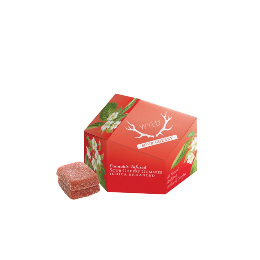 Sour Cherry Indica Enhanced Gummies | 100mg