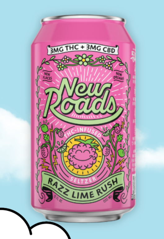 Razz Lime Rush Hemp-Derived Beverage (3mg THC) 12 oz