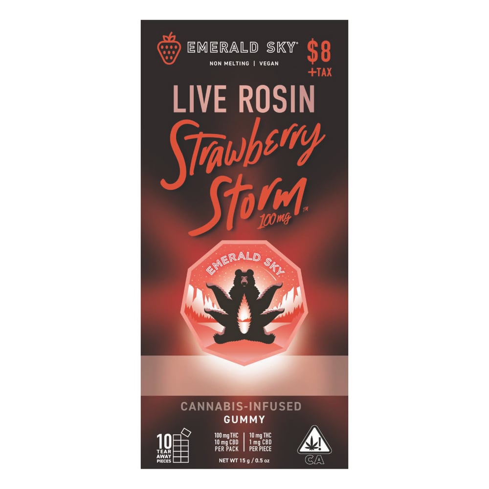 Live Rosin Strawberry Storm | 1pk/10mg - 100mg | Hybrid |